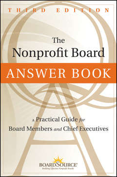 Couverture de l’ouvrage The Nonprofit Board Answer Book