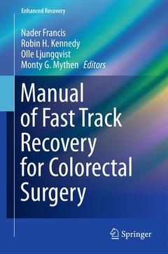 Cover of the book Manual of Fast Track Recovery for Colorectal Surgery