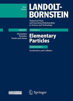 Couverture de l’ouvrage Elementary Particles - Accelerators and Colliders