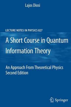 Couverture de l’ouvrage A Short Course in Quantum Information Theory