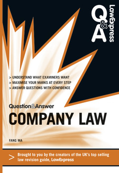 Couverture de l’ouvrage Law express question and answer: company law (revision guide) (1st ed )
