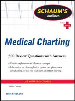 Couverture de l’ouvrage Schaum's outline of medical charting