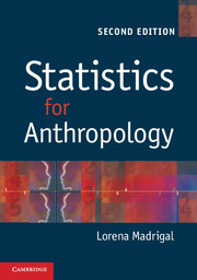 Couverture de l’ouvrage Statistics for Anthropology