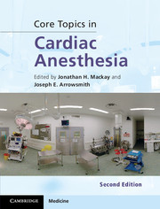 Couverture de l’ouvrage Core Topics in Cardiac Anesthesia