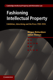 Couverture de l’ouvrage Fashioning Intellectual Property