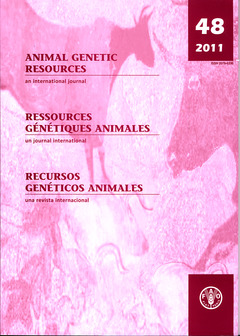 Couverture de l’ouvrage Animal genetic resources/Ressources génétiques animales
