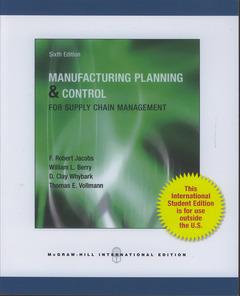 Cover of the book Manufacturing planning & control for supply chain management (6th international student Ed.)