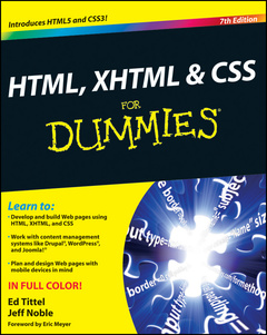 Couverture de l’ouvrage HTML, XHTML and CSS For Dummies