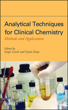 Couverture de l’ouvrage Analytical Techniques for Clinical Chemistry