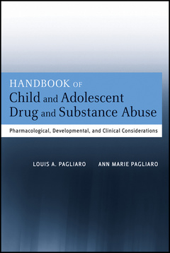 Couverture de l’ouvrage Handbook of Child and Adolescent Drug and Substance Abuse