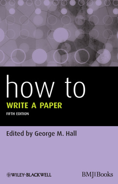 Couverture de l’ouvrage How To Write a Paper