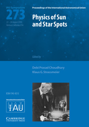 Cover of the book Physics of Sun and Star Spots (IAU S273)