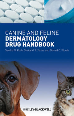 Couverture de l’ouvrage Canine and feline dermatology drug handbook (paperback)