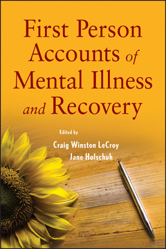 Couverture de l’ouvrage First Person Accounts of Mental Illness and Recovery