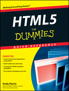 Couverture de l’ouvrage Html5 for dummies® quick reference (paperback)