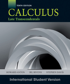 Cover of the book Calculus 10th edition international student version (paperback)