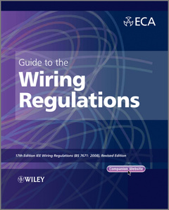 Couverture de l’ouvrage Guide to the IET Wiring Regulations
