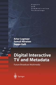 Couverture de l’ouvrage Digital Interactive TV and Metadata
