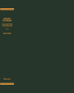 Couverture de l’ouvrage Organic Syntheses, Collective Volume 12