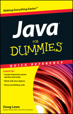 Couverture de l’ouvrage Java For Dummies Quick Reference
