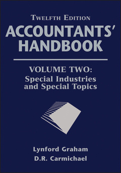 Couverture de l’ouvrage Accountants' handbook: special industries and special topics (paperback)