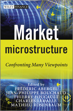 Cover of the book Market microstructure, high frequency finance and optimal trading strategies (series: the wiley finance series) (hardback)
