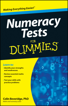 Couverture de l’ouvrage Numeracy Tests For Dummies