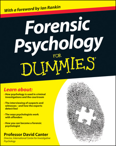 Couverture de l’ouvrage Forensic Psychology For Dummies