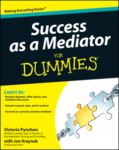 Couverture de l’ouvrage Success as a Mediator For Dummies