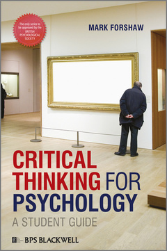 Couverture de l’ouvrage Critical Thinking For Psychology