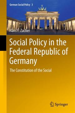 Couverture de l’ouvrage Social Policy in the Federal Republic of Germany