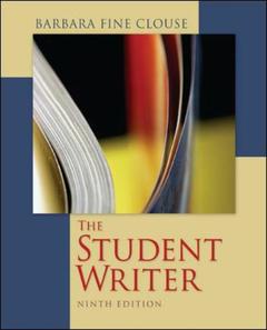 Cover of the book The student writer