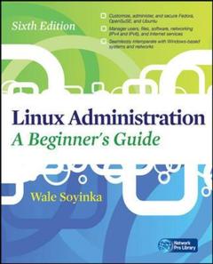 Couverture de l’ouvrage Linux administration a beginners guide 