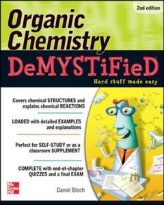 Couverture de l’ouvrage Organic chemistry demystified