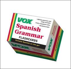 Couverture de l’ouvrage Vox spanish grammar flashcards