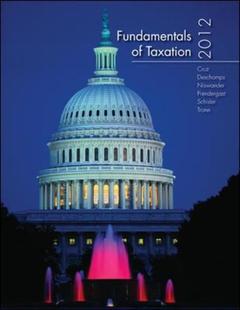Cover of the book Fundamentals of taxation 2012 edition