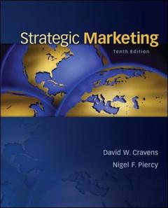 Couverture de l’ouvrage Strategic marketing