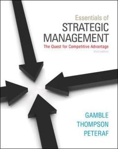 Couverture de l’ouvrage Essentials of strategic management