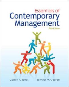 Couverture de l’ouvrage Essentials of contemporary management