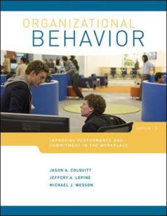 Couverture de l’ouvrage Organizational behavior