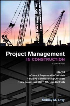 Couverture de l’ouvrage Project management in construction 