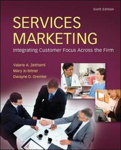Couverture de l’ouvrage Services marketing