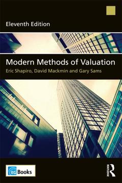 Couverture de l’ouvrage Modern methods of valuation (paperback)