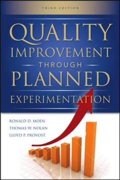Couverture de l’ouvrage Quality improvement through planned experimentation