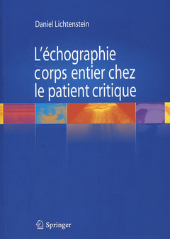 Couverture de l’ouvrage L'échographie corps entier chez le patient critique