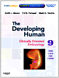 Cover of the book The developing human: clinically oriented embryology with student consult online access (paperback)