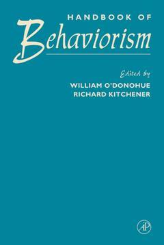 Cover of the book Handbook of behaviorism
