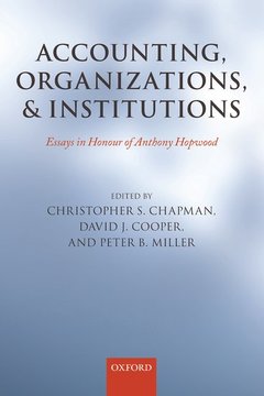 Cover of the book Accounting, Organizations, and Institutions