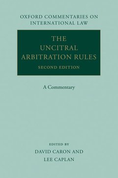 Couverture de l’ouvrage The UNCITRAL Arbitration Rules