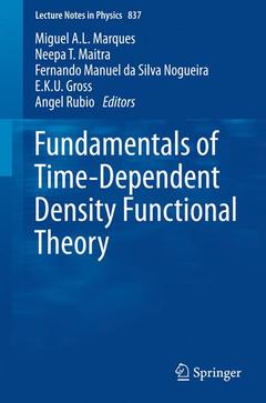Couverture de l’ouvrage Fundamentals of Time-Dependent Density Functional Theory